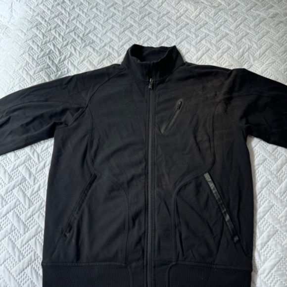 Lulu Lululemon Athletica Black Trainer Jacket Men Size Large Activewear Sporty - Picture 7 of 14